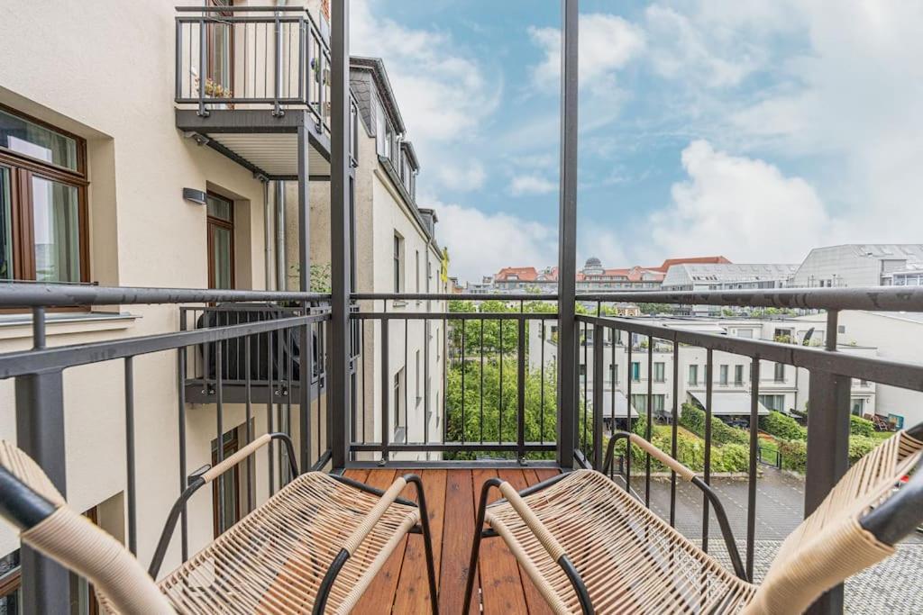 Stylisches Zentrales City-Apartment Mit 2 Balkonen Leipzig Exterior photo